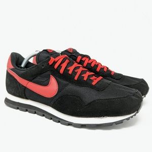 RARE VTG 2008 Nike Air Pegasus 83 BLACK RED Runner Athletic Waffle Men Sz 10.5